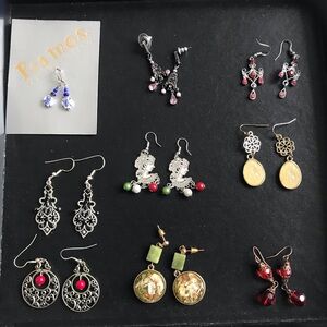 Collection of Unique and Vintage Earrings (Set of 9)